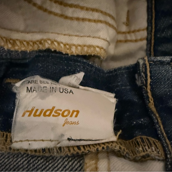 Hudson Jeans Bootcut Flare Denim Made in USA Women’s Size 30 Low Rise Distressed - Picture 4 of 7